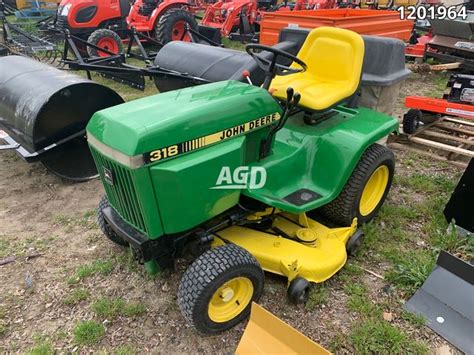 used john deere 318 lawn tractors for sale